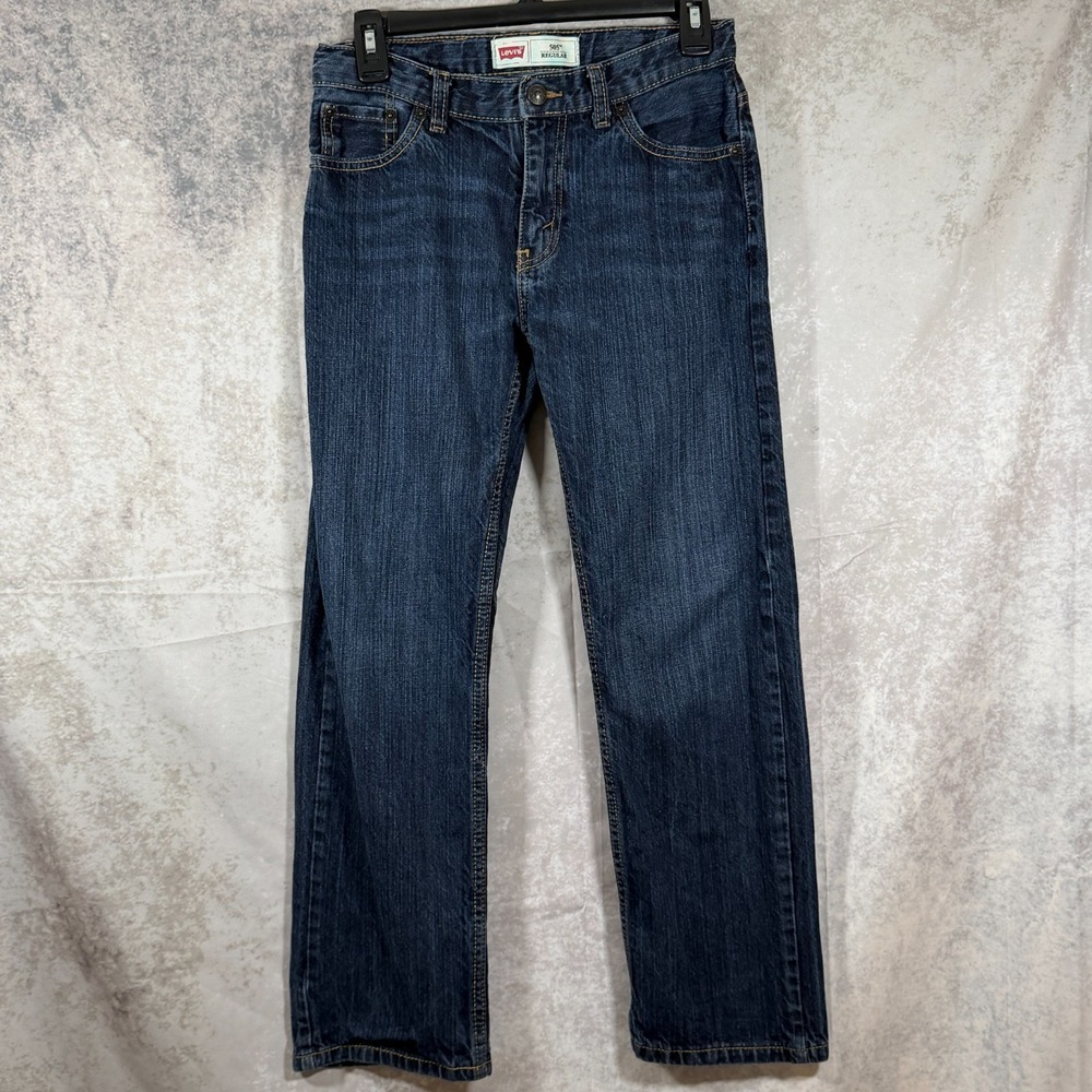 Levi's 505 Regular Youth Jeans, Size 14Reg 27x27, Dark Wash